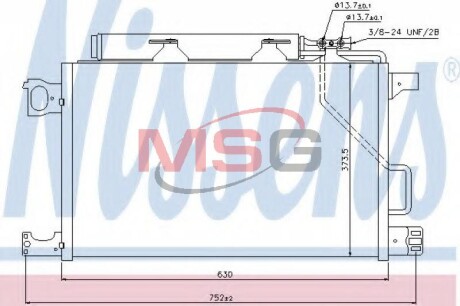 Радиатор кондиционера First Fit nissens 940100