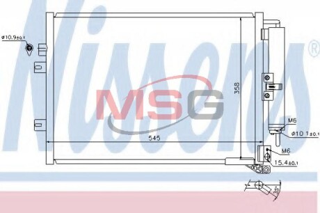 Радиатор кондиционера First Fit nissens 940142