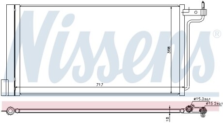 Радиатор кондиционера First Fit nissens 940181