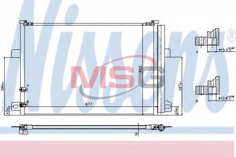 Радиатор кондиционера First Fit nissens 940225