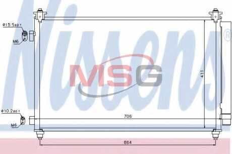 Радиатор кондиционера First Fit nissens 940253