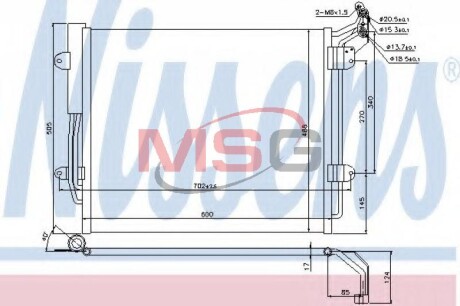 Радиатор кондиционера First Fit nissens 940256