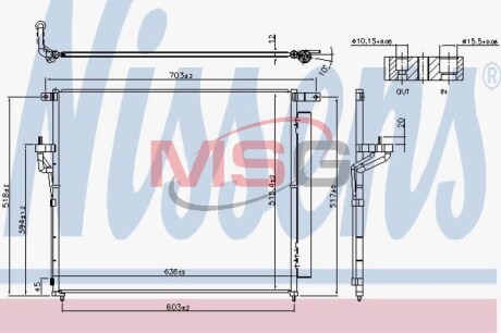 Конденсер кондиционера nissens 940266