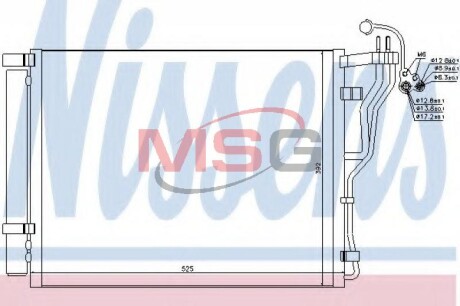 Радіатор кондиціонера nissens 940273