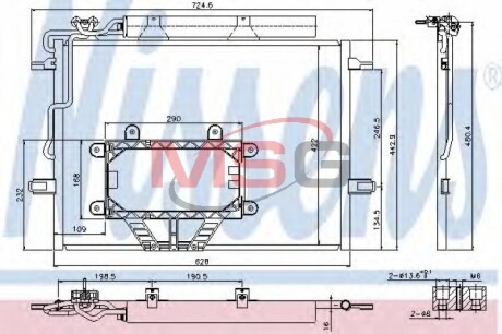 Радіатор кондиціонера First Fit nissens 940325