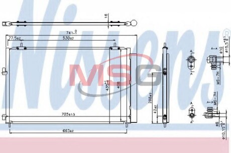 Радіатор кондиціонера First Fit nissens 940349