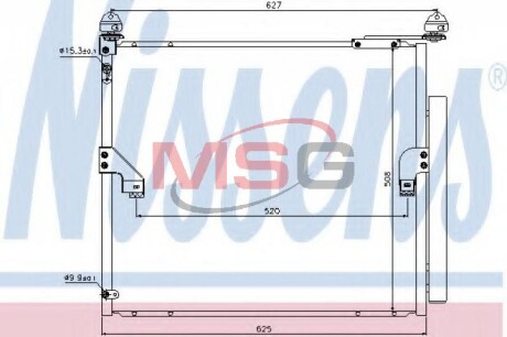 Радиатор кондиционера nissens 940367