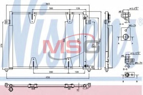 Конденсер кондиционера nissens 940373