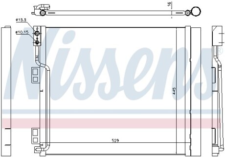 Конденсер кондиціонера nissens 940386