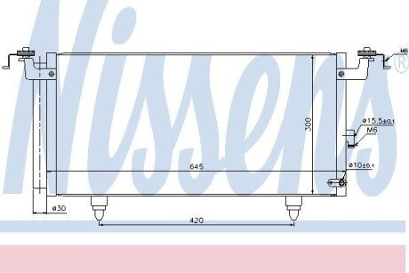 Конденсер кондиціонера nissens 940399