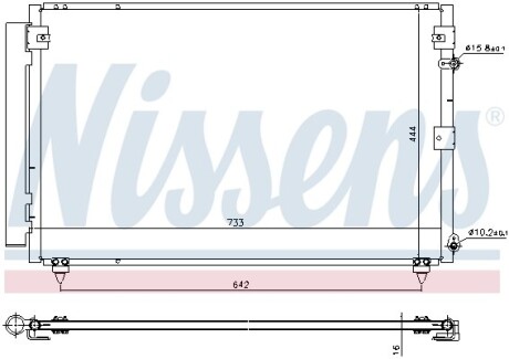 Конденсер кондиционера nissens 940433