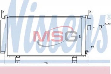 Радіатор кондиціонера nissens 940437