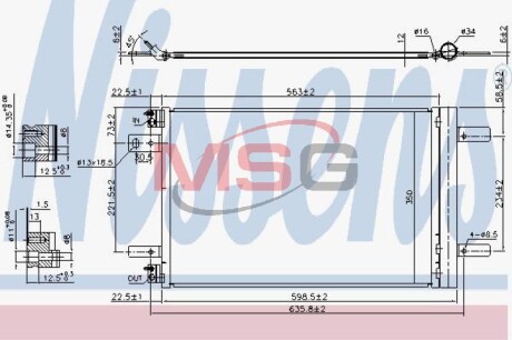 Радіатор кондиціонера First Fit nissens 940458