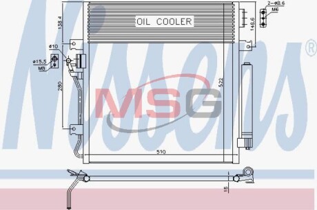 Конденсер кондиционера nissens 940461