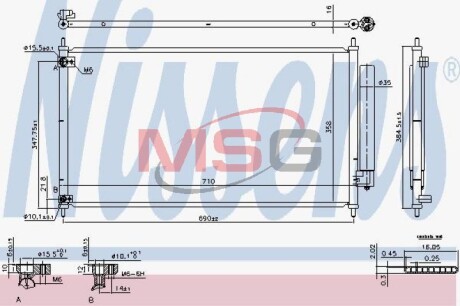 Радиатор кондиционера First Fit nissens 940466