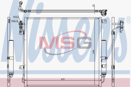 Радиатор кондиционера First Fit nissens 940485 (фото 1)