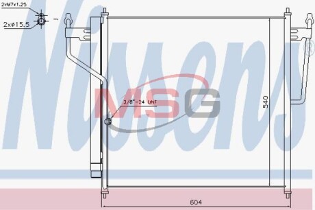 Конденсер кондиционера nissens 940503