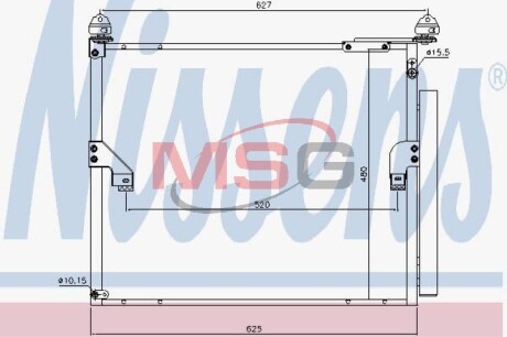 Радиатор кондиционера nissens 940508