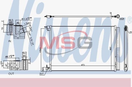 Радіатор кондиціонера First Fit nissens 940519