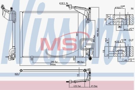 Радіатор кондиціонера nissens 940528