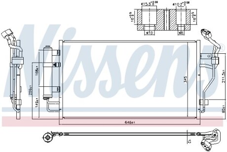 Радіатор кондиціонера First Fit nissens 940583