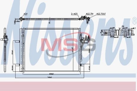 Радиатор кондиционера nissens 940586