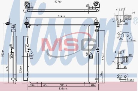 Радиатор кондиционера nissens 940617