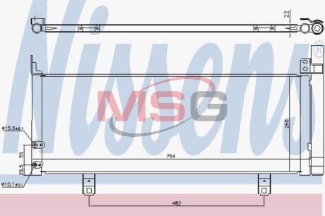 Радиатор кондиционера nissens 940639