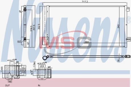 Радиатор кондиционера nissens 940678