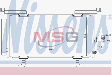 Конденсер кондиціонера nissens 940742