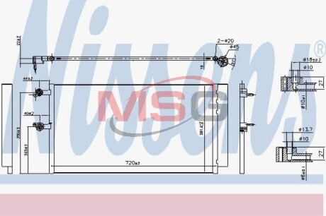 Радиатор кондиционера First Fit nissens 940743