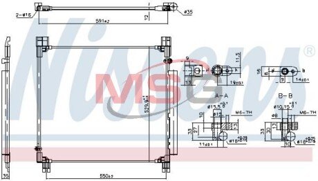 Радіатор кондиціонера First Fit nissens 940799