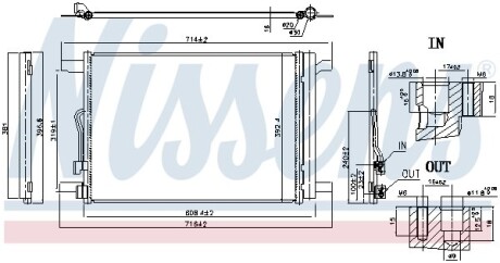 Радиатор кондиционера First Fit nissens 940834