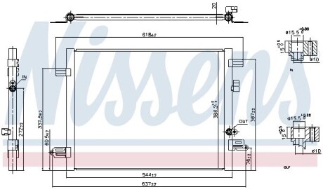 Конденсер кондиционера nissens 941061