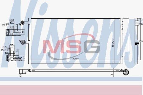 Радіатор кондиціонера nissens 941069