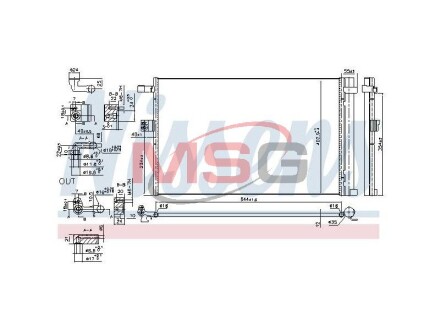 Радиатор кондиционера First Fit nissens 941187