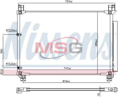 Радиатор кондиционера nissens 941218