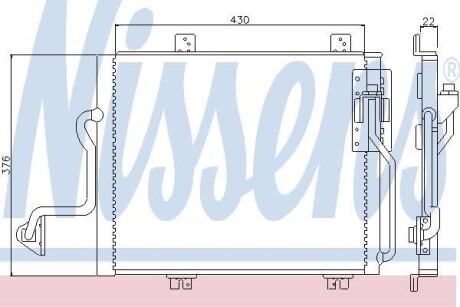 Конденсер кондиционера nissens 94240