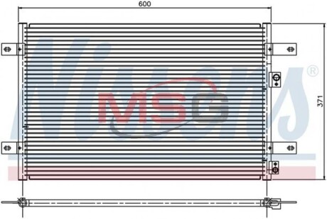 Конденсер кондиціонера nissens 94251