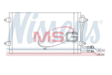 Радиатор кондиционера nissens 94258