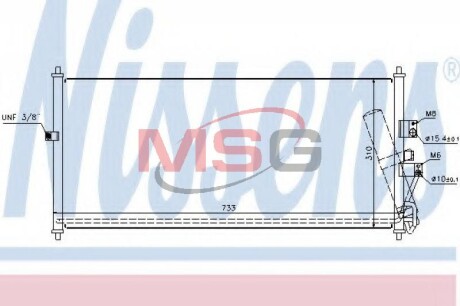 Радиатор кондиционера First Fit nissens 94521