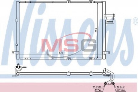 Конденсер кондиционера nissens 94637