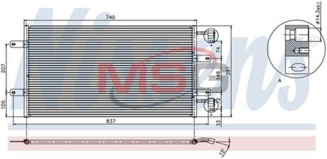 Радіатор кондиціонера nissens 94678