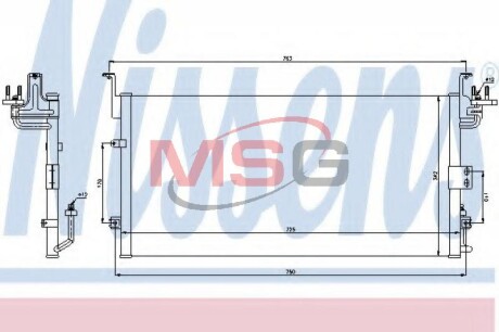 Радиатор кондиционера nissens 94775