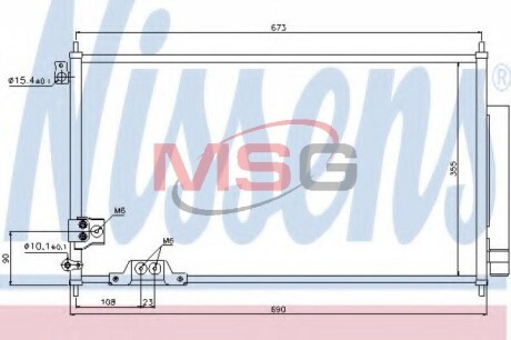 Конденсер кондиционера nissens 94788