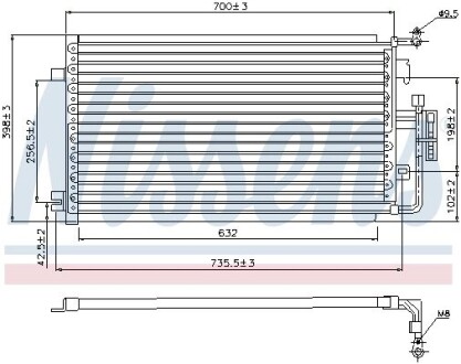 Конденсер кондиционера nissens 94846