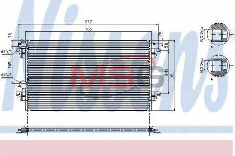 Радиатор кондиционера First Fit nissens 94856