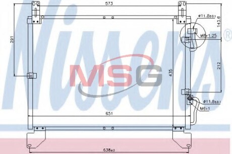 Радиатор кондиционера nissens 94861