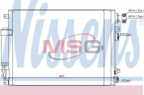 Конденсер кондиціонера nissens 94874