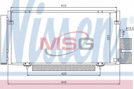 Радиатор кондиционера First Fit nissens 94885